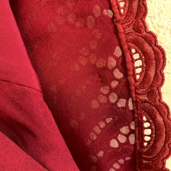 Alexander McQueen red lace/cotton flared dress - Picture 7 of 8